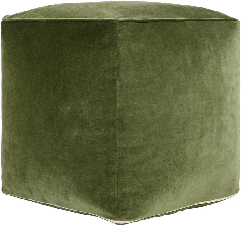 Tearia Dark Moss Pouf